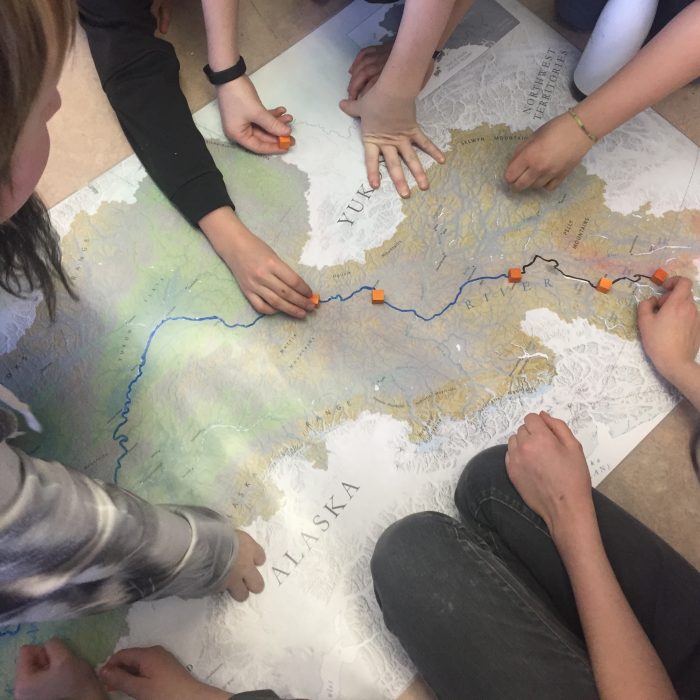 Haines Junction students trace the journey of a salmon